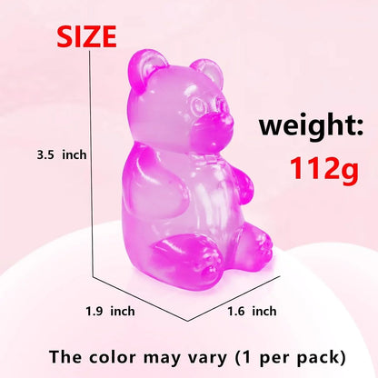 5PCS Valentines Day Gummy Bear Toys |Sugar Filled Bear Squishy Toys|Gel Ultra Squishies High Density Squeeze Balls | Valentine's Party Favors Classroom Prize Party Favors Toys Tall 3.5 Inches