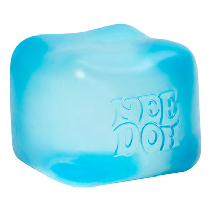 Schylling NeeDoh Nice Cube -Sensory Squeeze Toy with Super Solid Squish - 2.25" Cube - Pink