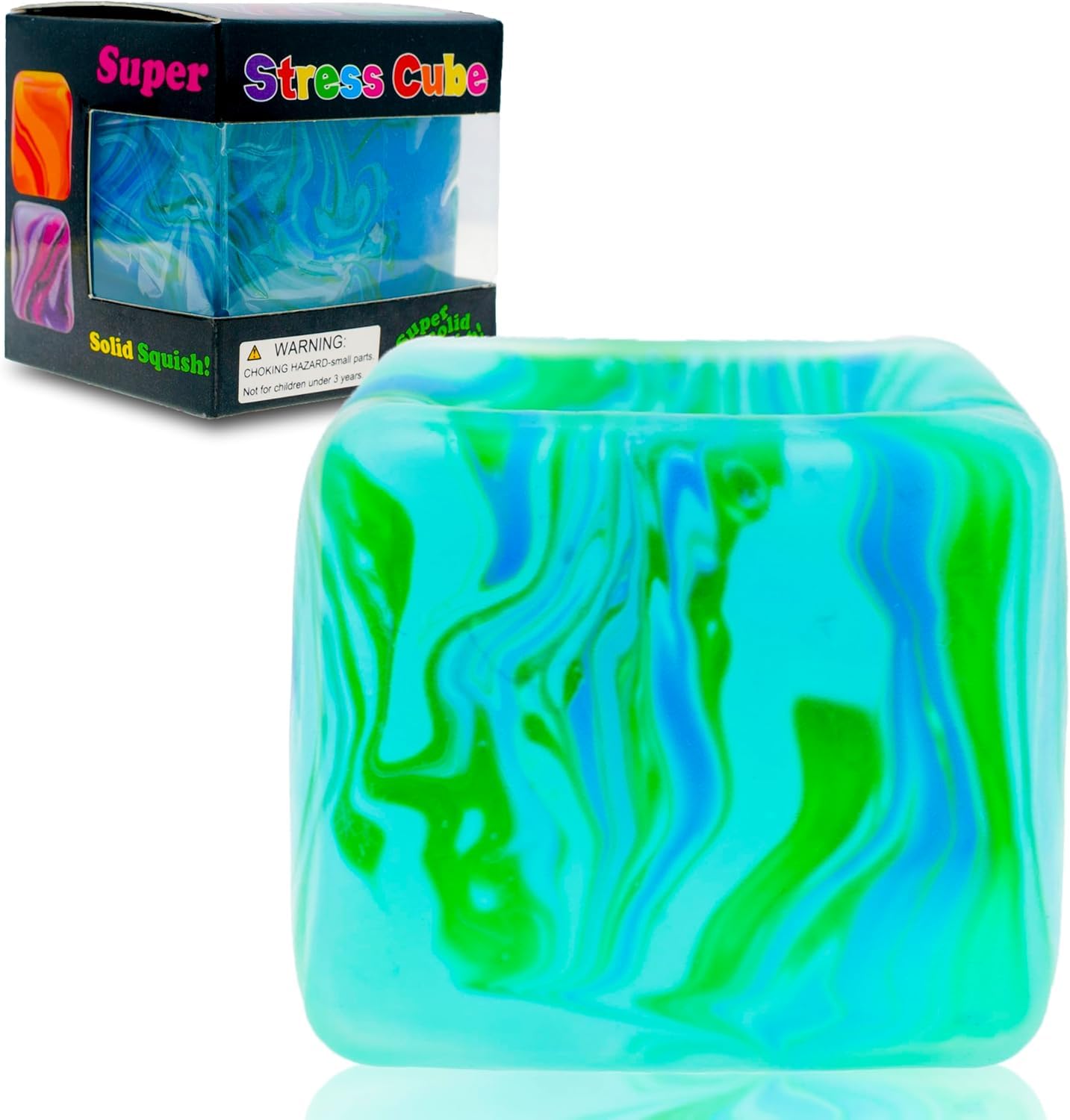 Schylling Brand Original Super Nee Doh Stress Ball Fidget Toy - Huge 4.5" in Diameter - Jumbo Squishy Squeezy Fun - Colors Assorted - Ages 3+