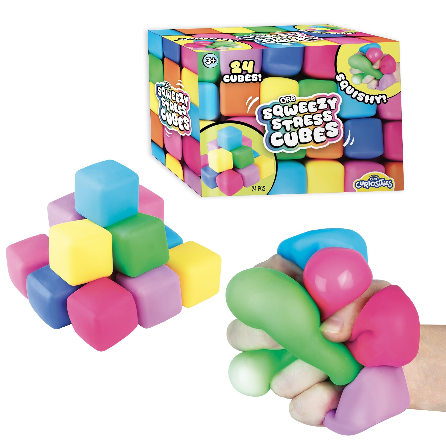 Schylling Brand Original Super Nee Doh Stress Ball Fidget Toy - Huge 4.5" in Diameter - Jumbo Squishy Squeezy Fun - Colors Assorted - Ages 3+