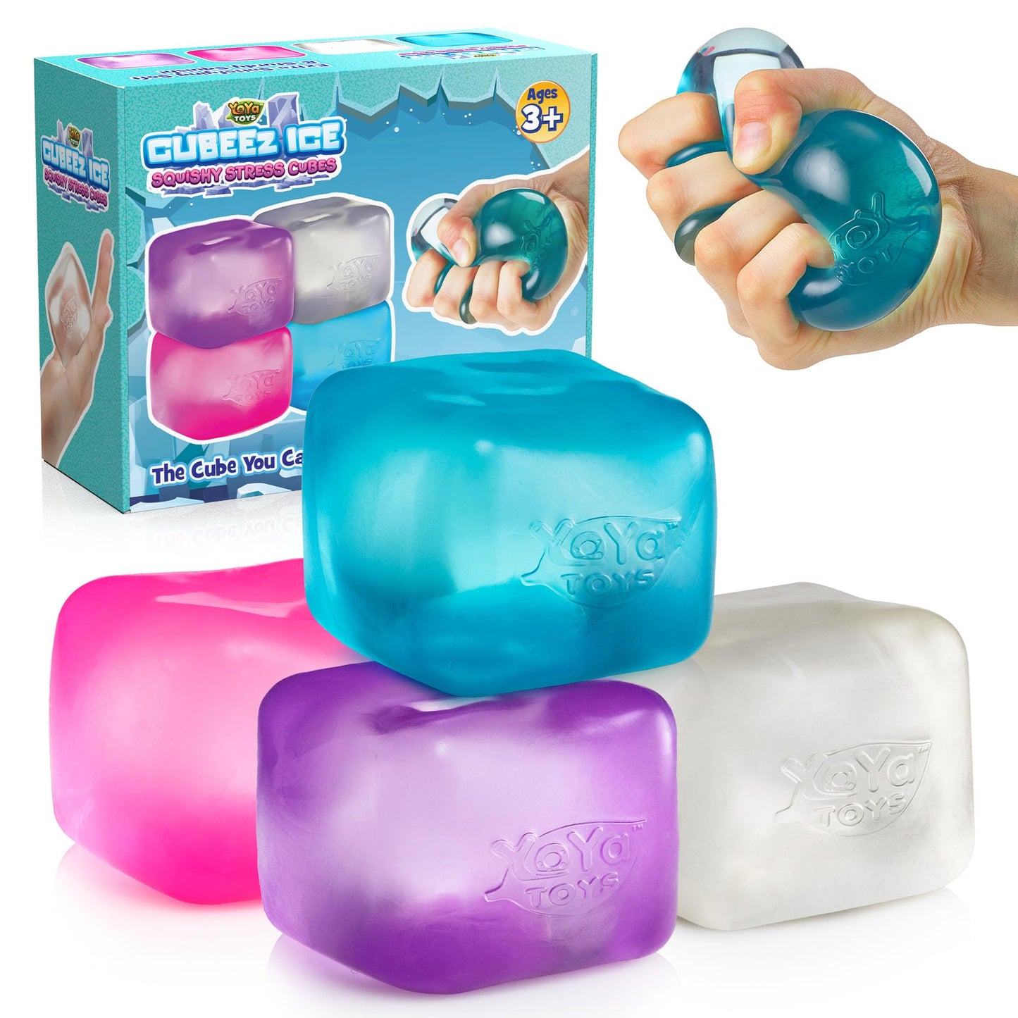 Schylling Brand Original Super Nee Doh Stress Ball Fidget Toy - Huge 4.5" in Diameter - Jumbo Squishy Squeezy Fun - Colors Assorted - Ages 3+