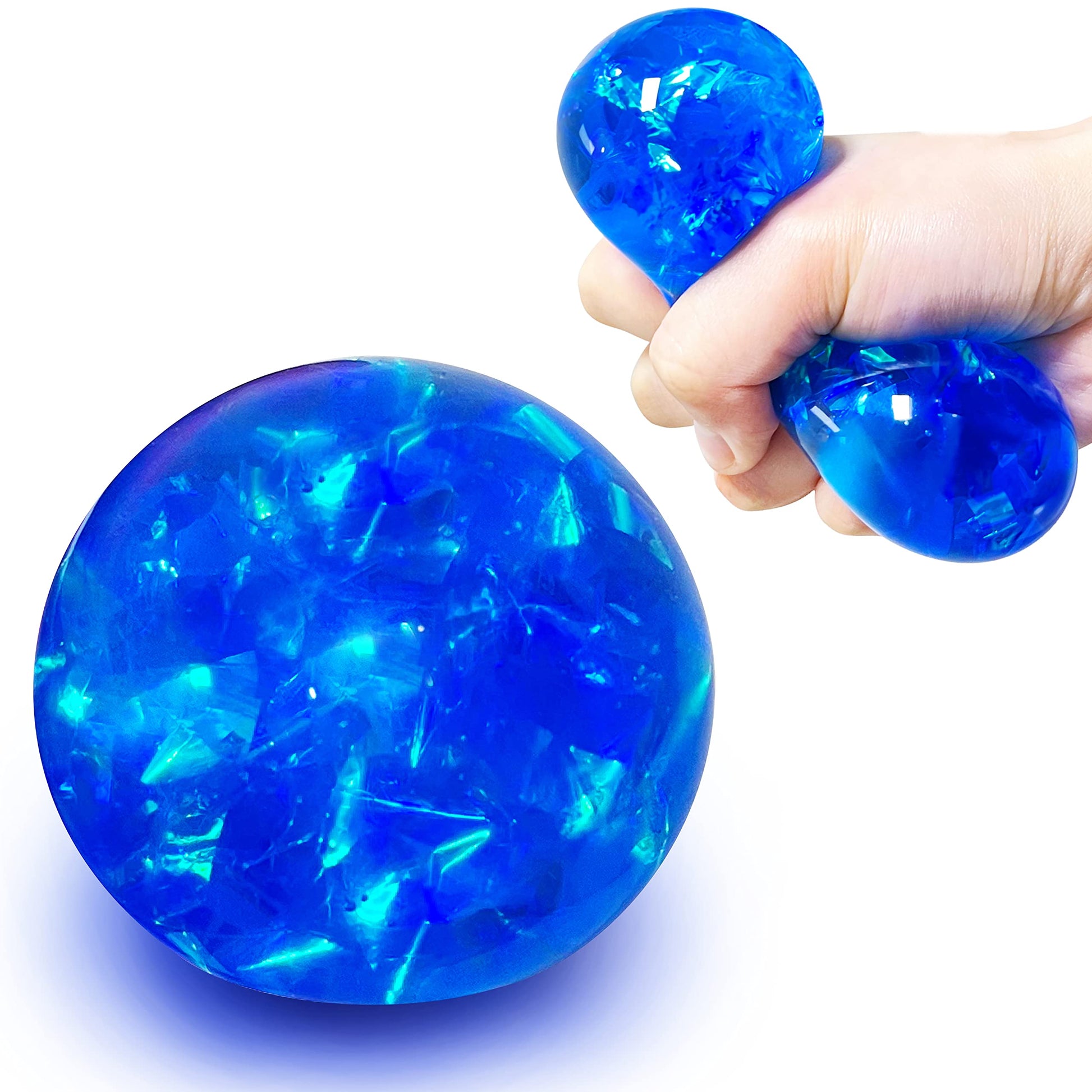 Schylling Brand Original Super Nee Doh Stress Ball Fidget Toy - Huge 4.5" in Diameter - Jumbo Squishy Squeezy Fun - Colors Assorted - Ages 3+