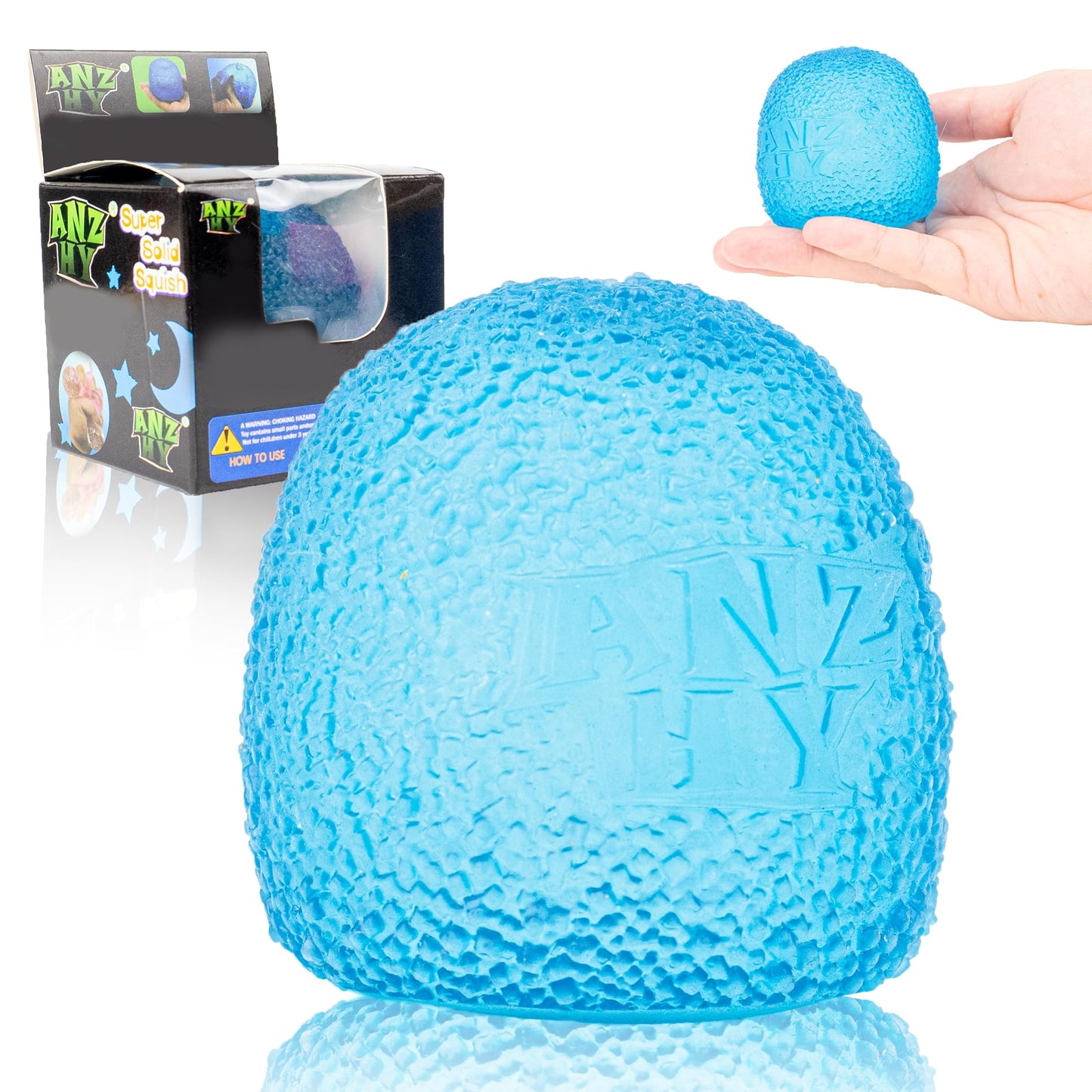 Schylling Brand Original Super Nee Doh Stress Ball Fidget Toy - Huge 4.5" in Diameter - Jumbo Squishy Squeezy Fun - Colors Assorted - Ages 3+