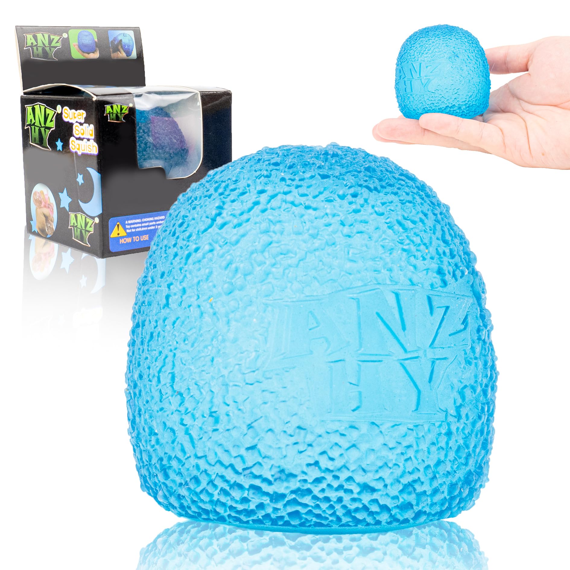 Schylling Brand Original Super Nee Doh Stress Ball Fidget Toy - Huge 4.5" in Diameter - Jumbo Squishy Squeezy Fun - Colors Assorted - Ages 3+