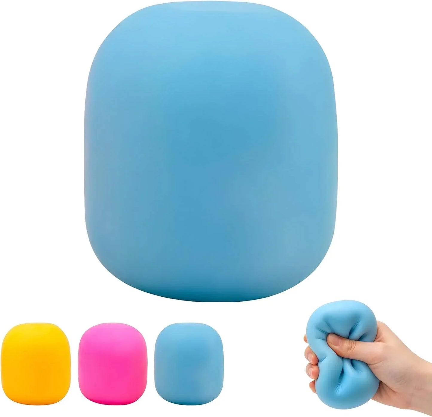 Gum Drop Squeeze Color Changing Squishy, Slow Stress Balls Fidget Sensory Toys for Adults,Gum Drop Shape (Blue) - US 5534