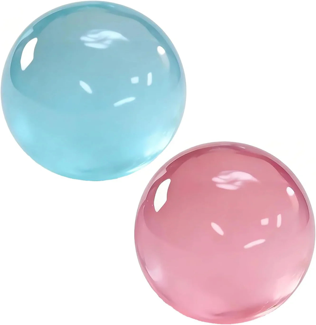 Coconut Oil Squishy, Coconut Oil Stress Ball – Super Soft, Handmade Slow Rising Fidget Squeeze Toy for Stress Relief, Squeeze the Stress Away (Blue+Pink) - US 8030
