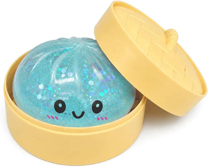 Blue Dumpling Squishies New Mystery Squishies Dumpling with Box Stress Relief Balls Sensory Toys Desk Squeeze Toys Gift - US 2388