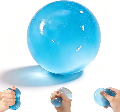 Blue Coconut Oil Stress Ball, Coconut Oil Squishy Ball, Squishy Coconut Oil Stress Ball & Coconut Oil Squishy, Blue Slow Rising Squeeze Toy, Anxiety Relief Fidget, for Office & Daily Use - US 1195
