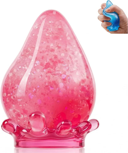 Water Drop Squeeze Squishies, Dream Squishy Drop Squishy Stress Ball, Soft Fidget Stress Ball, 2026 New Slow Rise Relief Fidget Sensory for Anxiety Stress Easter Party Favors (Pink) - US 6937