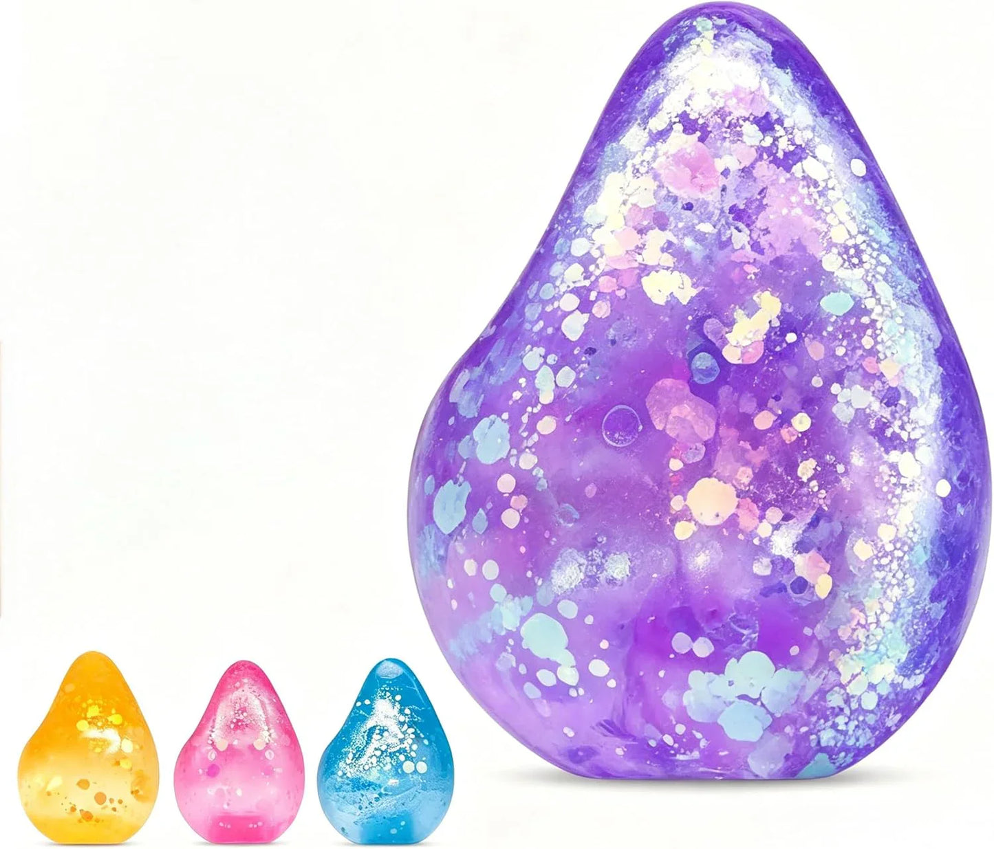 Fidget Toys Squishy Water Drop, Stress Cube Squishies Anxiety Stress Relief, Ice Squishy Stress Cube- Malt Sugar Balls, Sensory Ball for Kids with Autism (Blue, 1) - US 9191