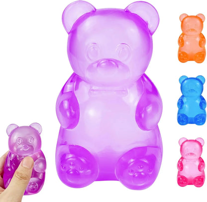 Gummy Bear Squishy, Stress Bear Taba Squishy, Taba Squishy Toys for Kids, Stress Balls Valentines Day Gifts Birthday Gifts Party Favors-Purple - US 4344