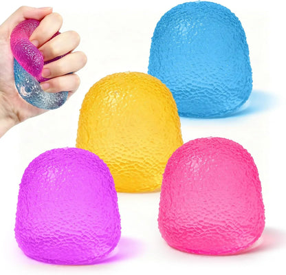 4PCS Gumdrop Squishy Toys Mini, Sweet Gel Candy Stress Ball, Sensory Squeeze Toy Set , Soft Hand Fidgets for Anxiety Relief, Birthday Goodie Bag Fillers for Teens & Adults - US 5352